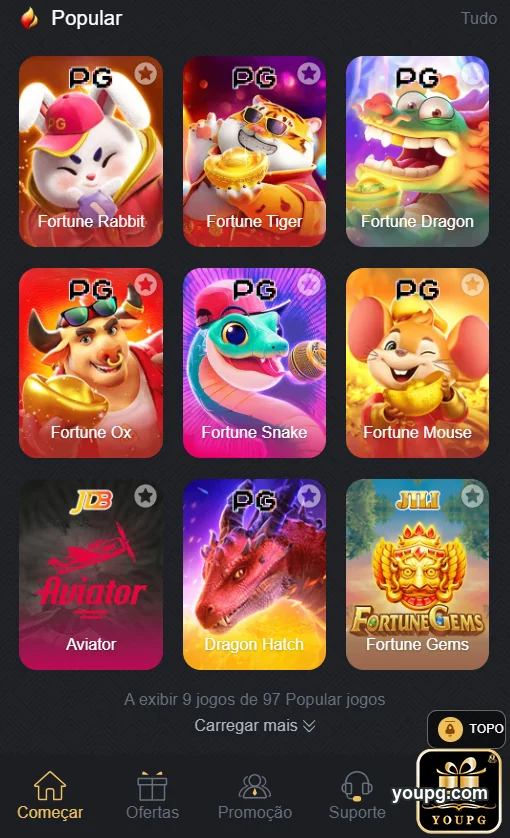 Tela do app mobile você joga com segurança